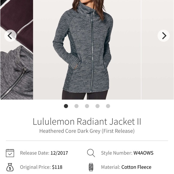 lululemon athletica Jackets & Blazers - lululemon athletica radiant jacket